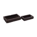 Elk Studio Carved Block Claded Trays Set of 2 TRAY096